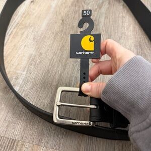 Carhartt Men’s Genuine Leather Black Belt for 50 inch waist *NEW w/ tags*